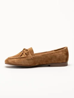 Dasia - Shelly - Bruna loafers i mocka