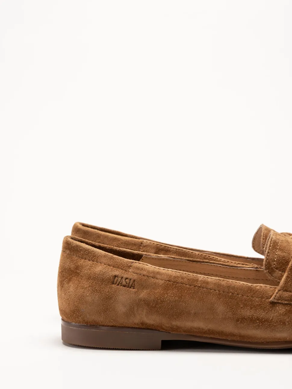 Dasia - Shelly - Bruna loafers i mocka