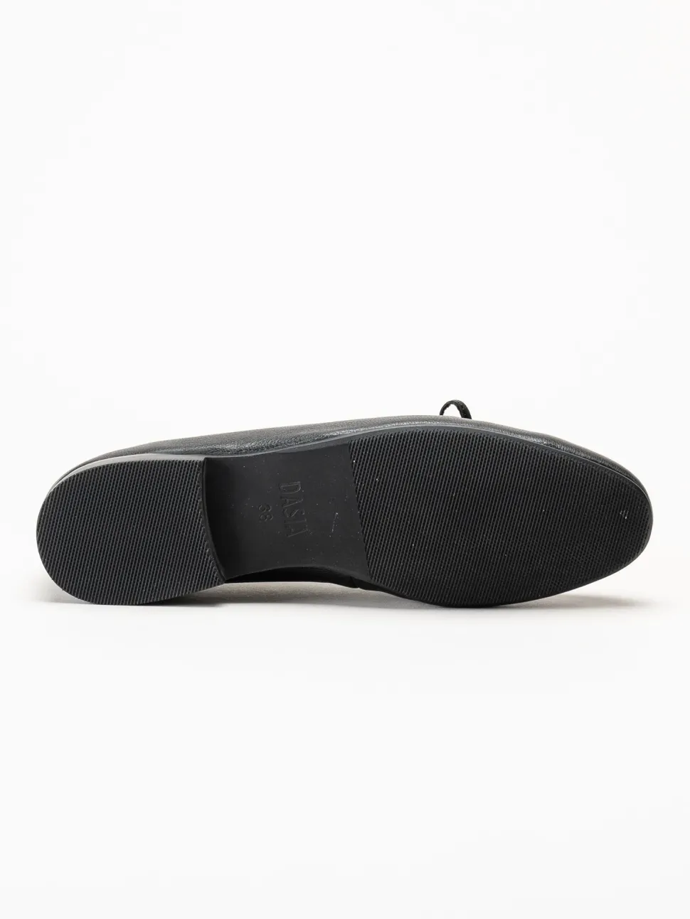 Dasia - Shelly - Svarta loafers i skinn
