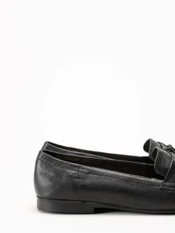 Dasia - Shelly - Svarta loafers i skinn