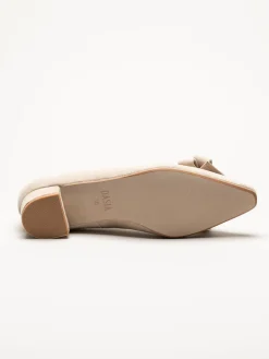 Dasia - Verbena - Beige pumps i mocka