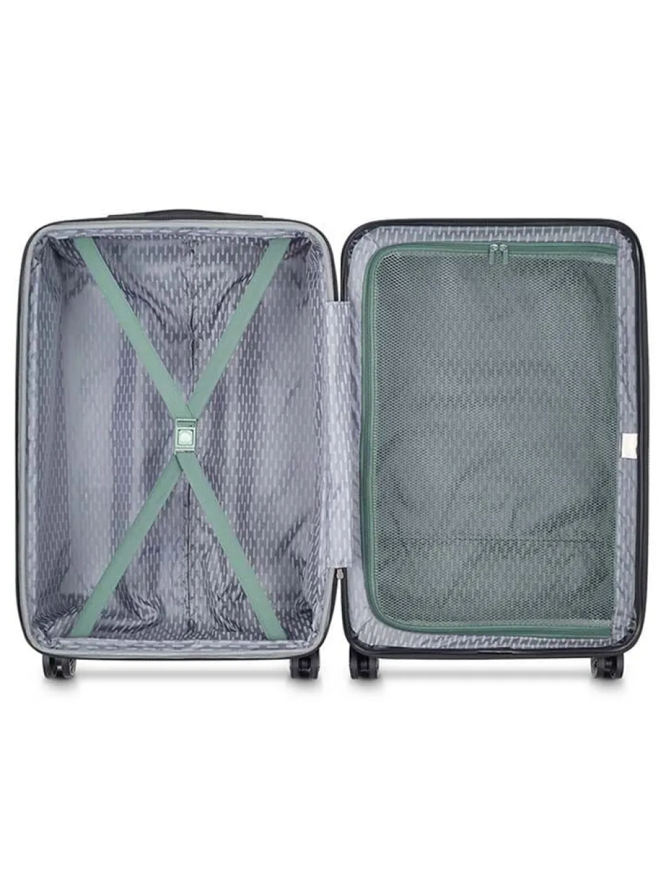 Delsey - Air Armour 68 Expandable - Ljusgrön resväska expanderbar