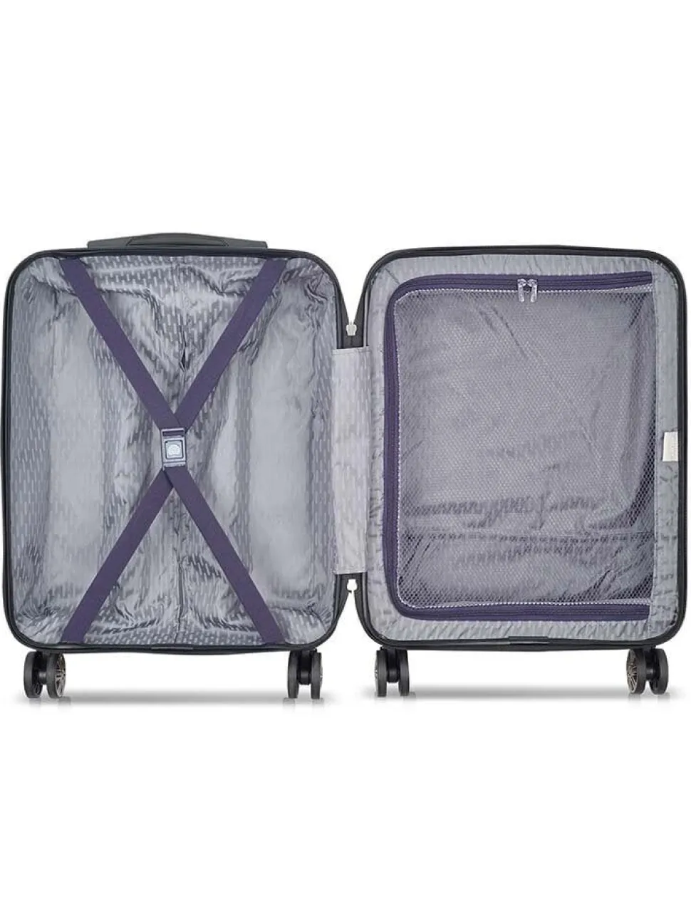 Delsey - Air Armour 55 Slim - Mörklila kabinväska