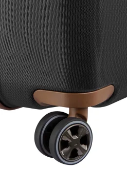 Delsey - Flanerie se L Checked Spinner - Mörkbrun expanderbar resväska