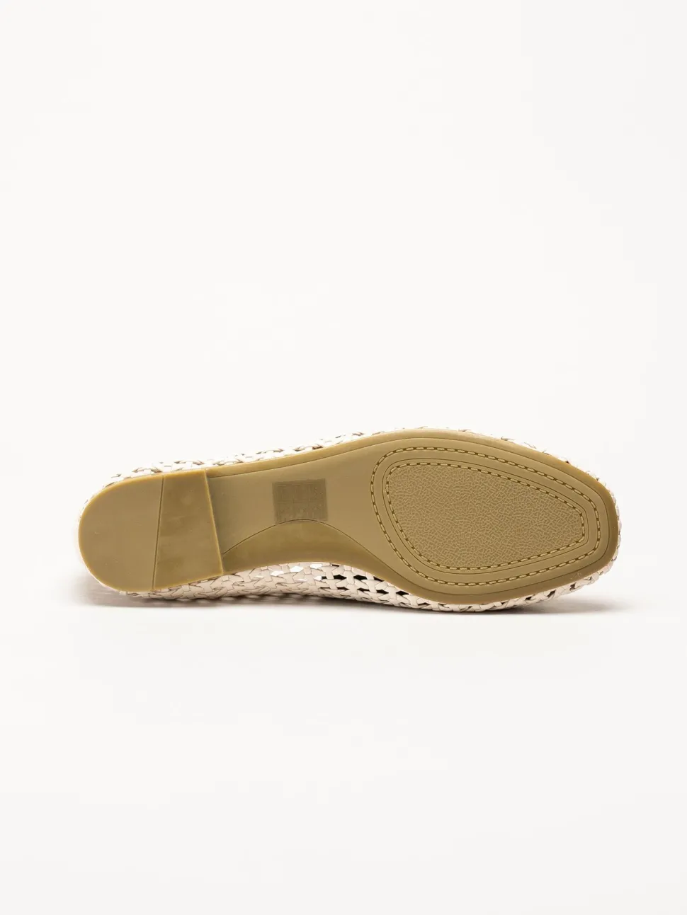 Duffy - Beige flätad ballerinaskor