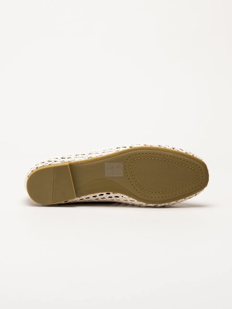 Duffy - Beige flätad loafers