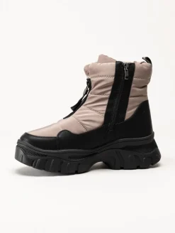 Duffy - Beige fodrade nylonboots