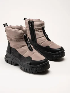 Duffy - Beige fodrade nylonboots