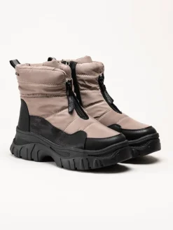 Duffy - Beige fodrade nylonboots