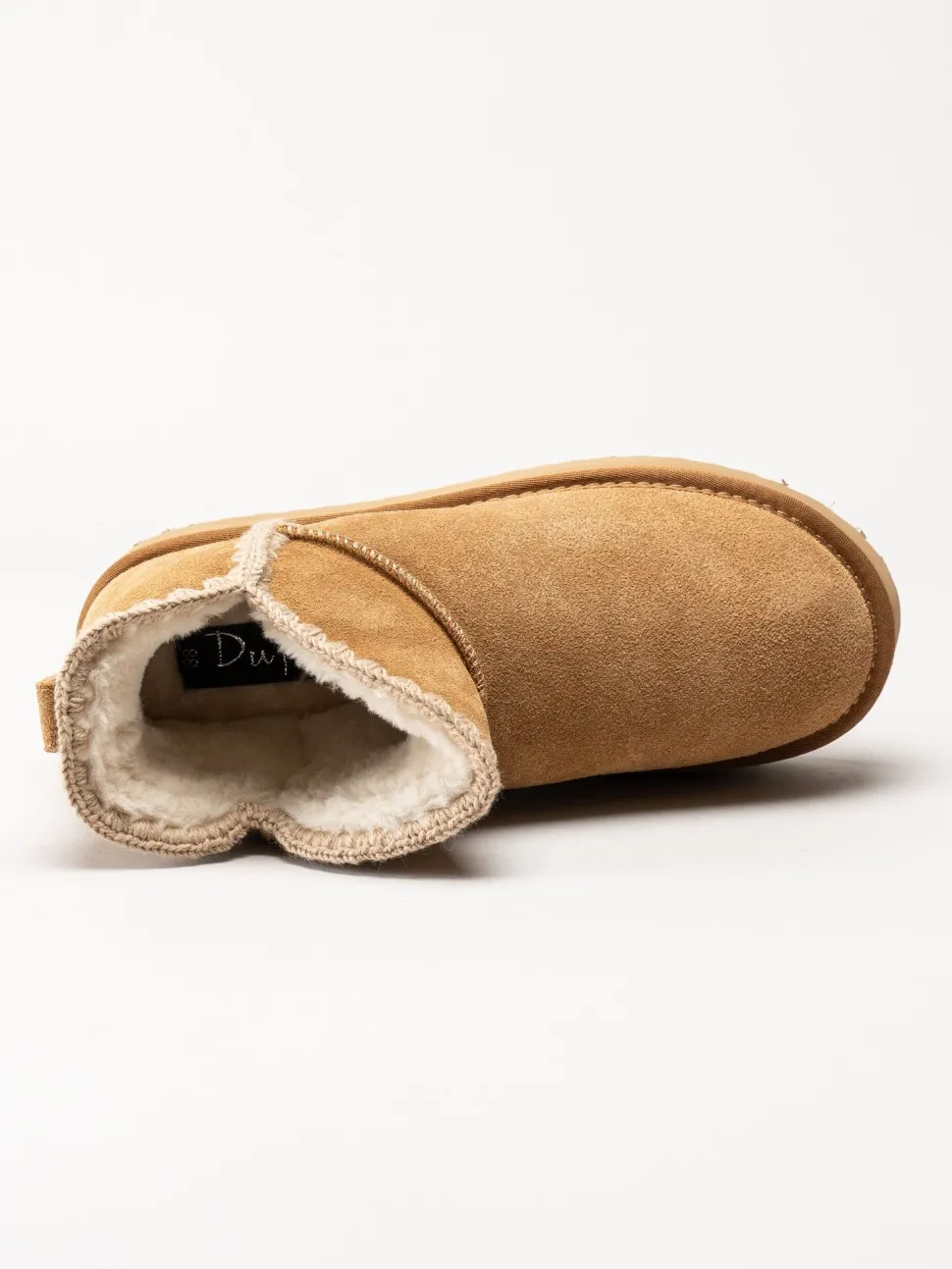Duffy - Bruna varmfodrade platåboots i mocka