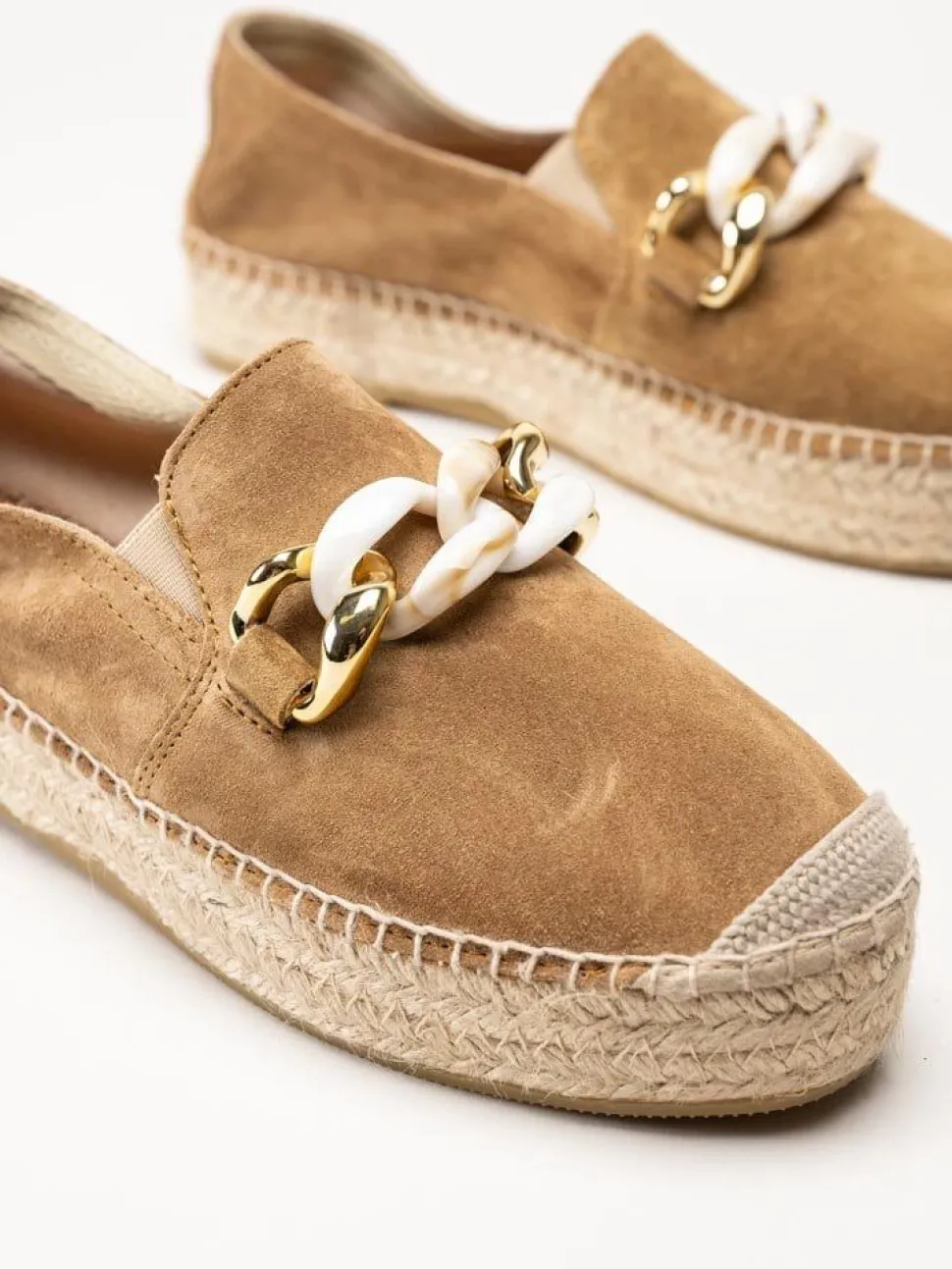 Duffy - Camel färgade espadriller