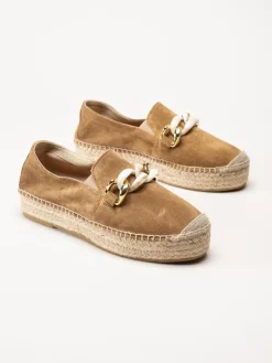 Duffy - Camel färgade espadriller
