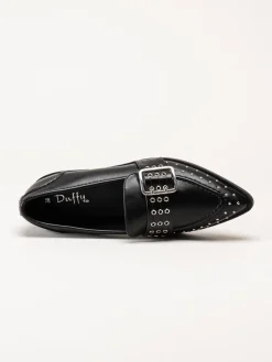 Duffy - Fulgatore Otto - Svarta loafer med dekornitar