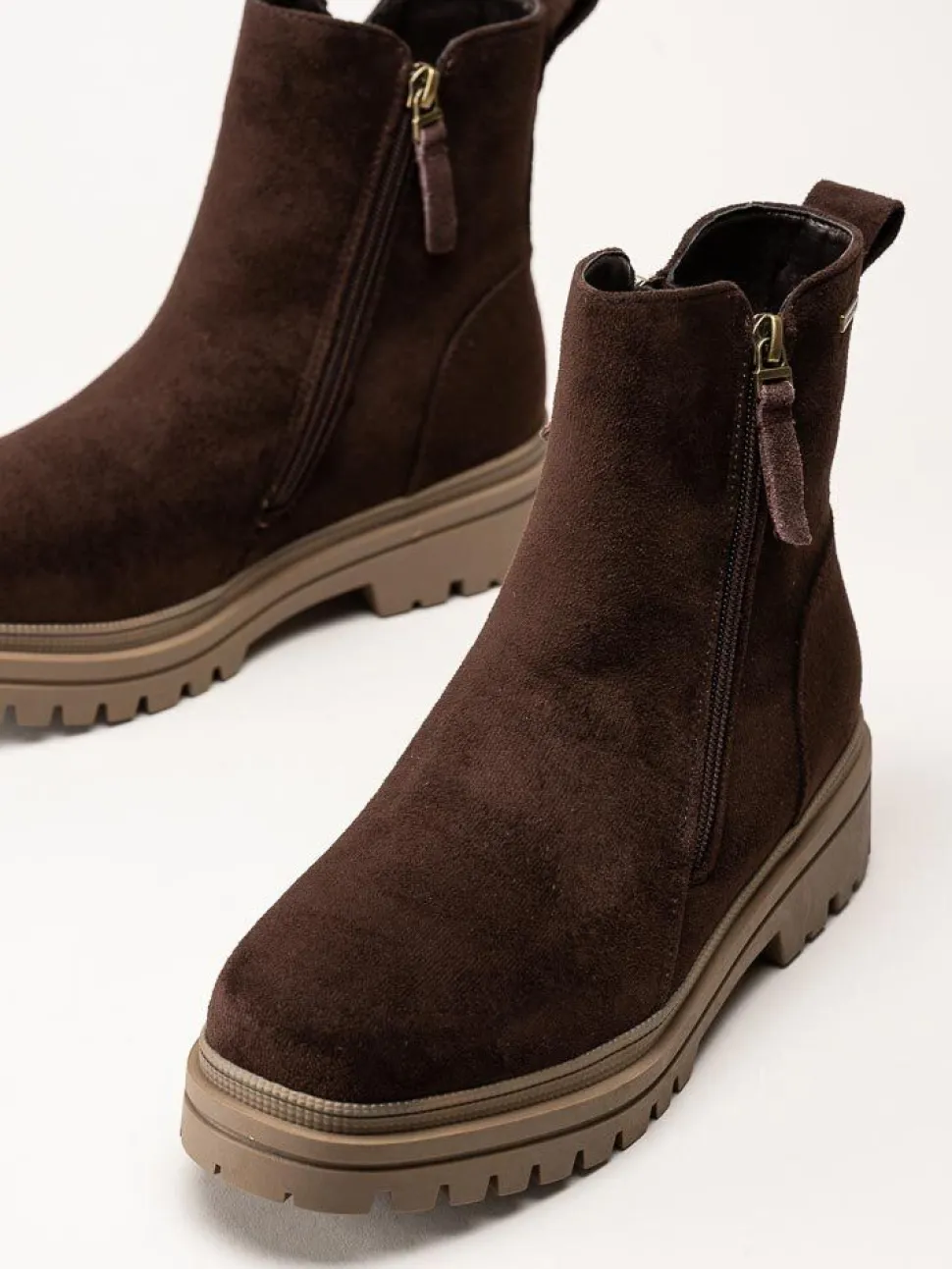 Duffy - Marcellina Tre - Mörkbruna fodrade boots