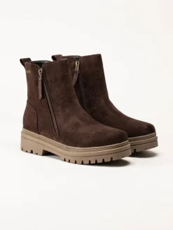 Duffy - Marcellina Tre - Mörkbruna fodrade boots