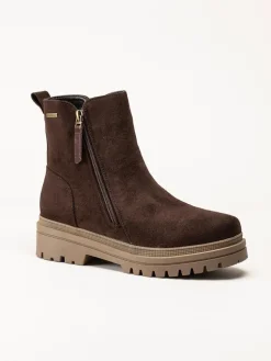 Duffy - Marcellina Tre - Mörkbruna fodrade boots