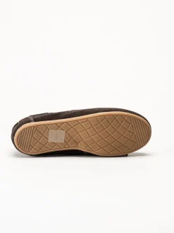 Duffy - Maucini Due - Mörkbruna loafers i mocka