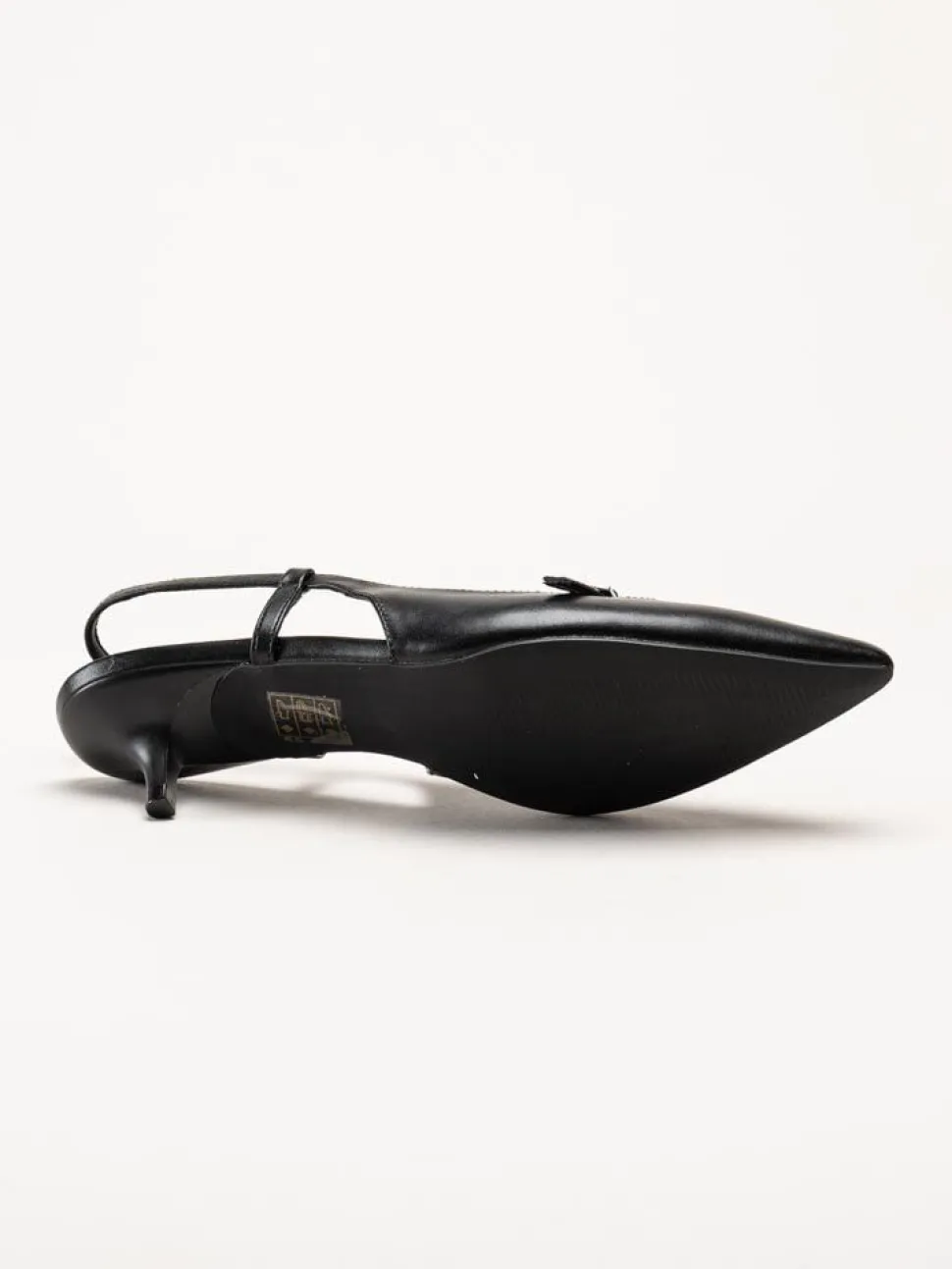 Duffy - Pomezia - Svarta slingback pumps med taxklack
