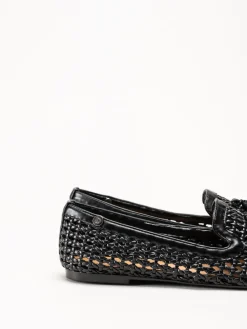 Duffy - Svarta flätade loafers