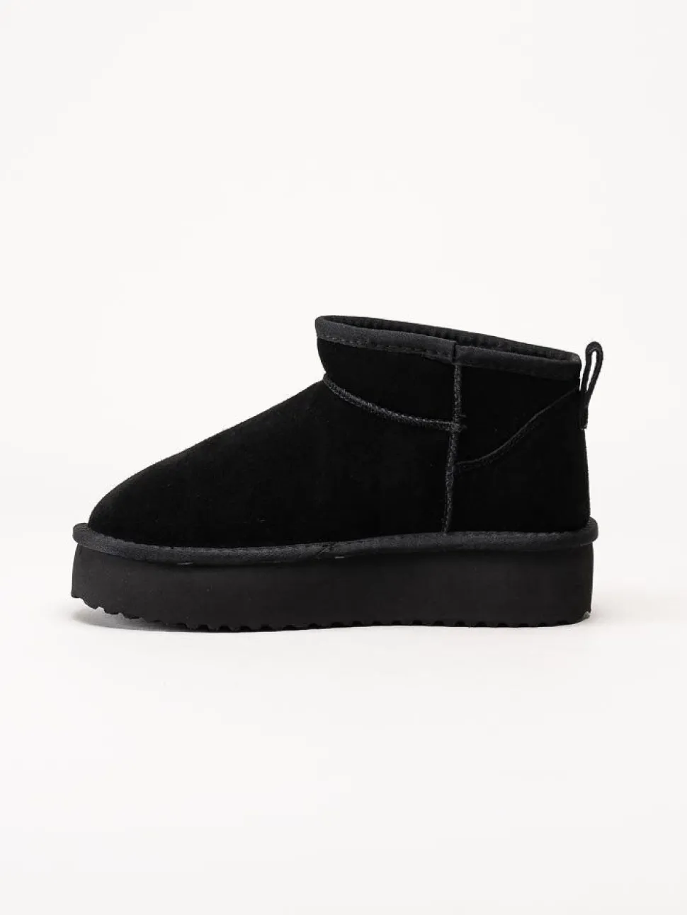 Duffy - Svarta fodrade boots i mocka