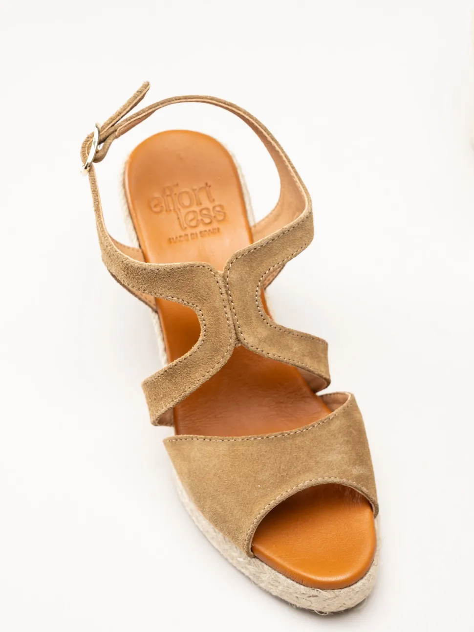 Effortless - Ljusbruna sandaletter