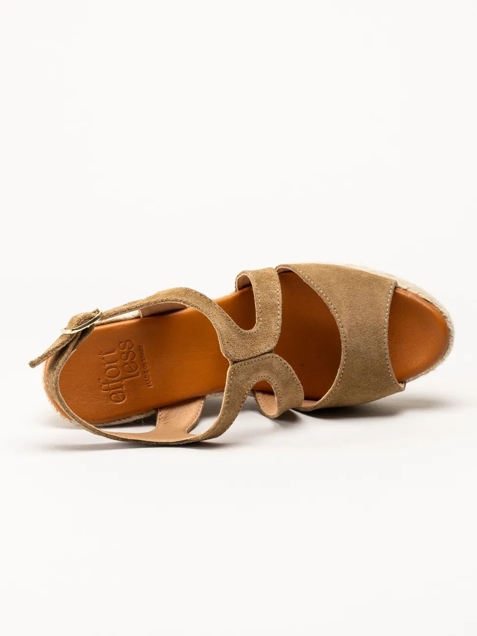 Effortless - Ljusbruna sandaletter
