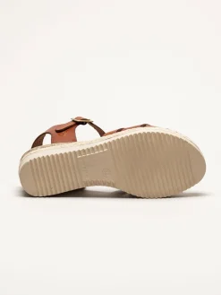 Effortless - Vaquetilla - Bruna sandaletter