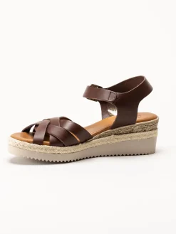 Effortless - Vaquetilla - Mörkbruna sandaletter