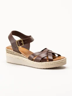 Effortless - Vaquetilla - Mörkbruna sandaletter