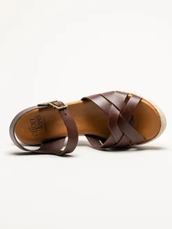Effortless - Vaquetilla - Mörkbruna sandaletter