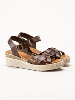 Effortless - Vaquetilla - Mörkbruna sandaletter