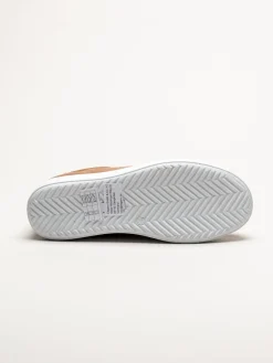 Esgano - Ljusbruna sneakers i skinn