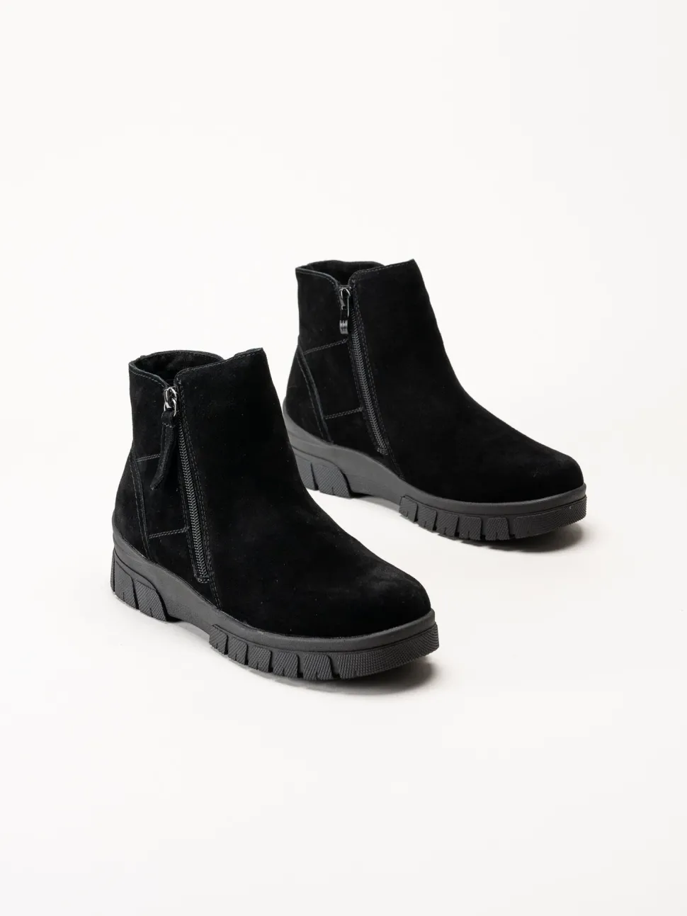 Eskimo - Cheam - Svarta fodrade boots i mocka