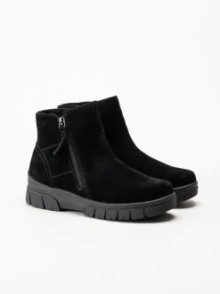 Eskimo - Cheam - Svarta fodrade boots i mocka