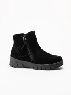 Eskimo - Cheam - Svarta fodrade boots i mocka