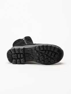 Eskimo - Kenton Studs - Svarta fodrade boots med dobbar i mocka