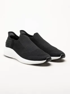 Exani - Ease M - Svarta slip on skor i textil