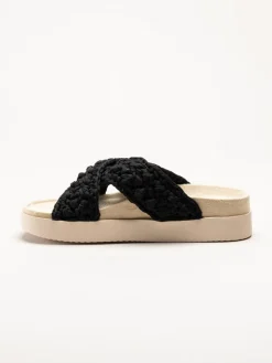 Exani - Leona - Svarta slip in tofflor