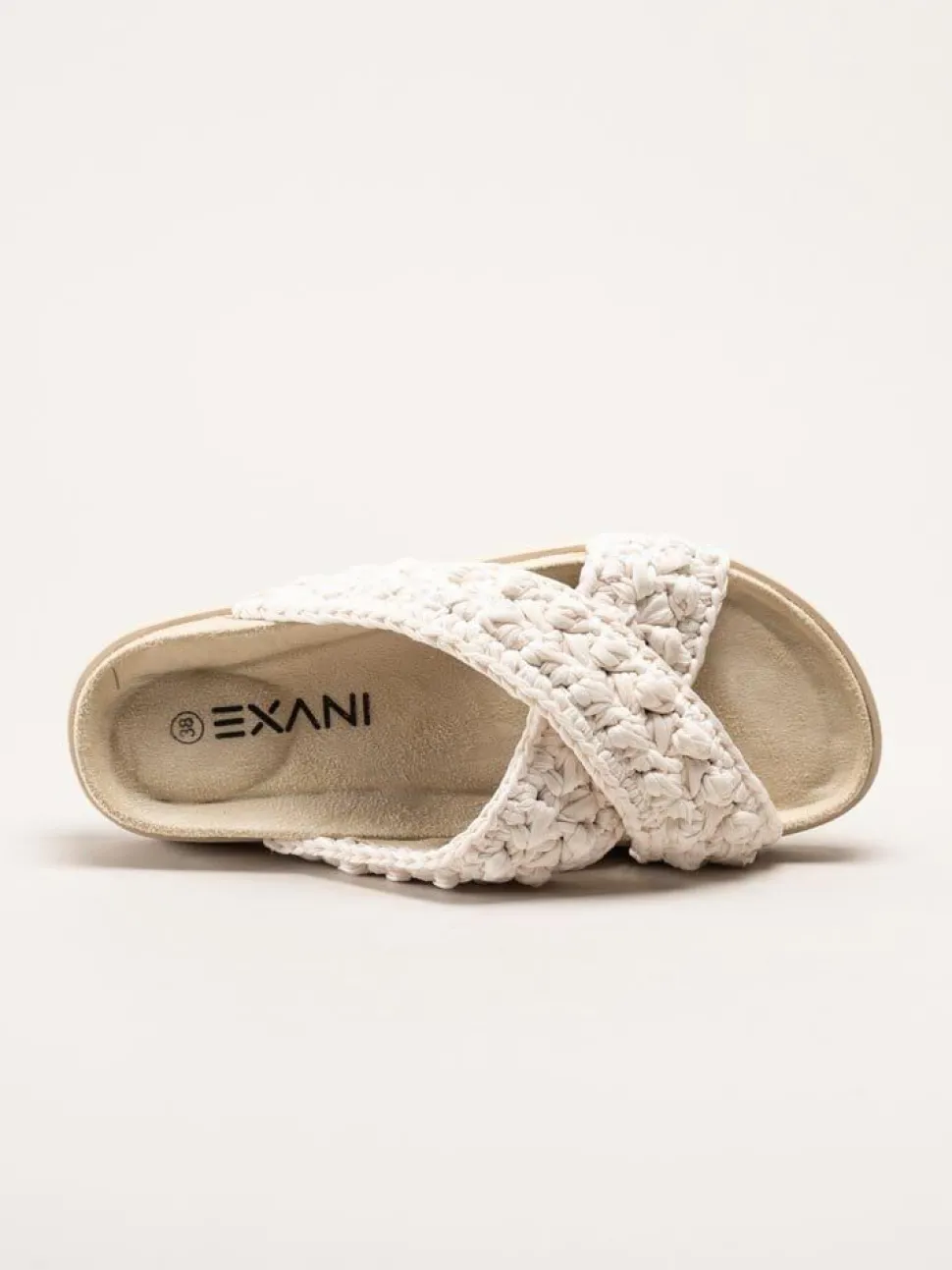 Exani - Leona - Vita slip in tofflor