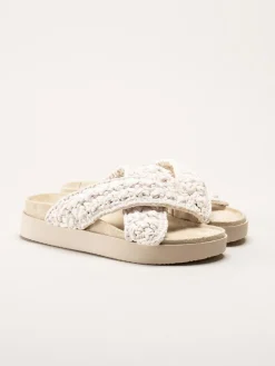 Exani - Leona - Vita slip in tofflor