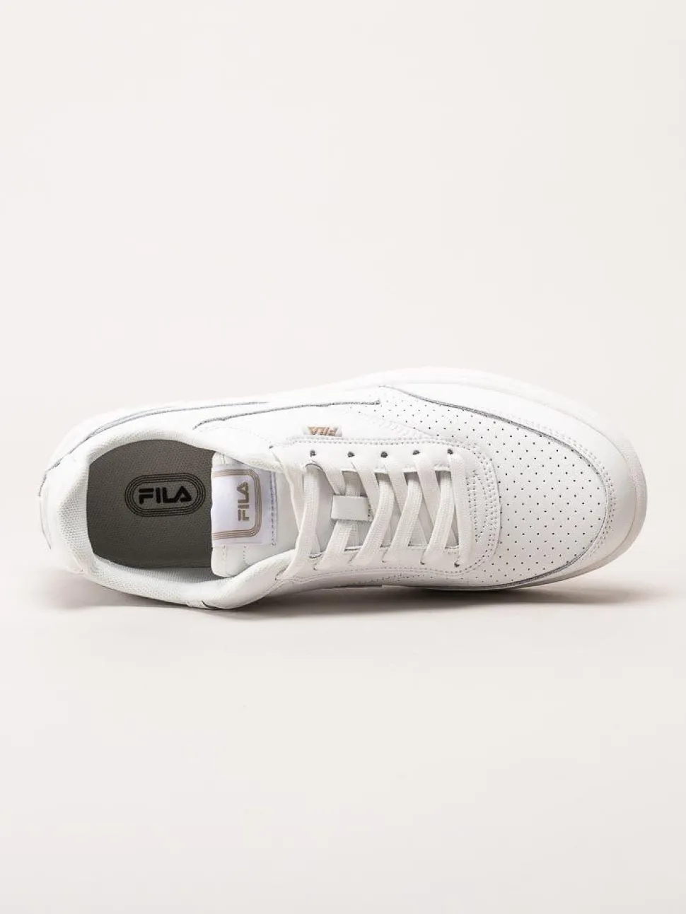 FILA - Noclaf Wmn - Vita sneakers i skinnimitation