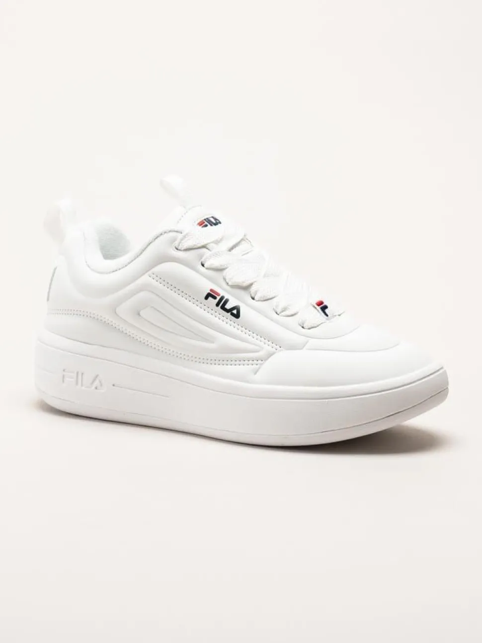 FILA - Superbubble Wmn - Vita sneakers i skinnimitation
