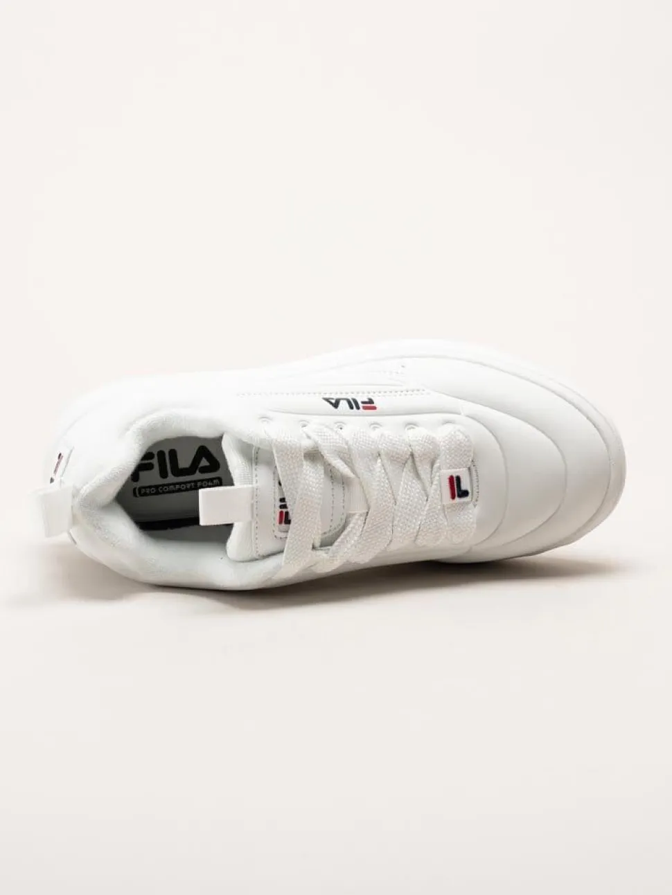 FILA - Superbubble Wmn - Vita sneakers i skinnimitation