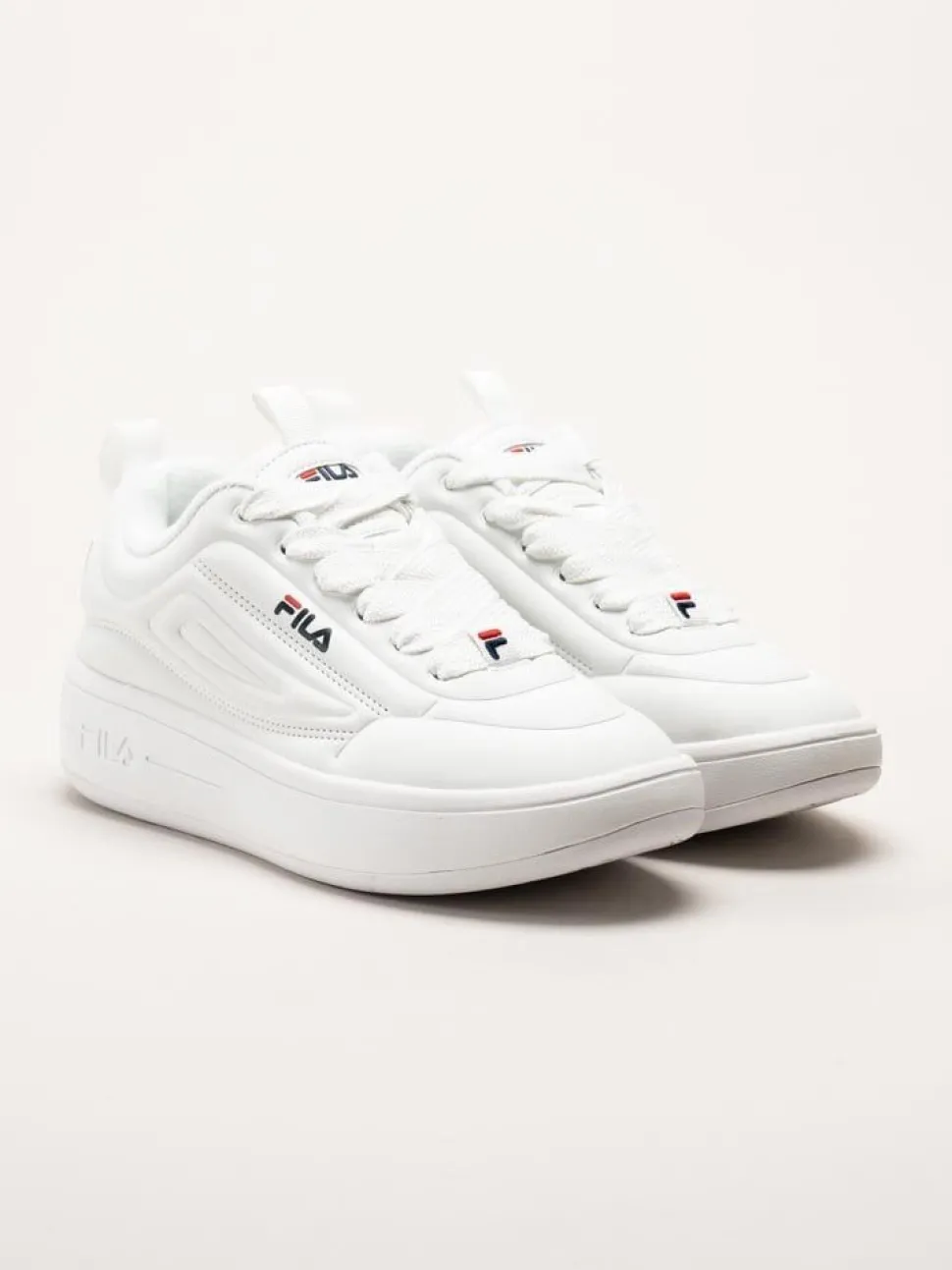 FILA - Superbubble Wmn - Vita sneakers i skinnimitation