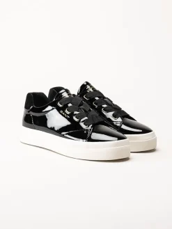 Gant Footwear - Avona Sneaker - Svarta sneakers i lackskinn