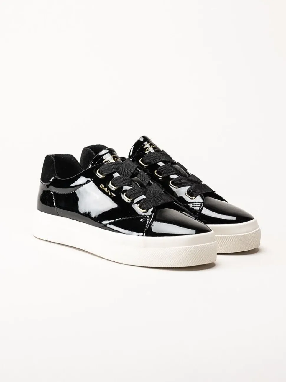 Gant Footwear - Avona Sneaker - Svarta sneakers i lackskinn