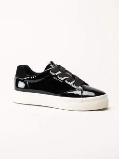 Gant Footwear - Avona Sneaker - Svarta sneakers i lackskinn