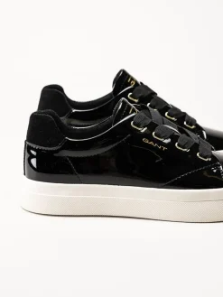 Gant Footwear - Avona Sneaker - Svarta sneakers i lackskinn