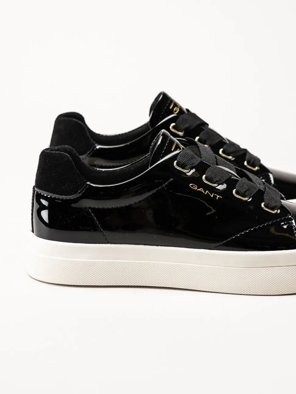 Gant Footwear - Avona Sneaker - Svarta sneakers i lackskinn