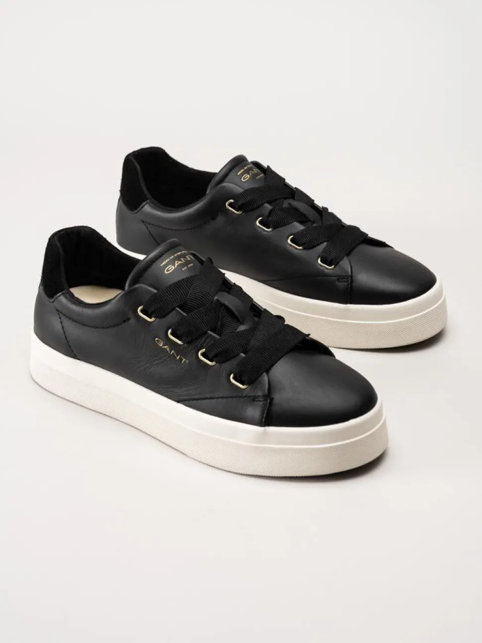Gant Footwear - Avona Sneaker - Svarta sneakers i skinn